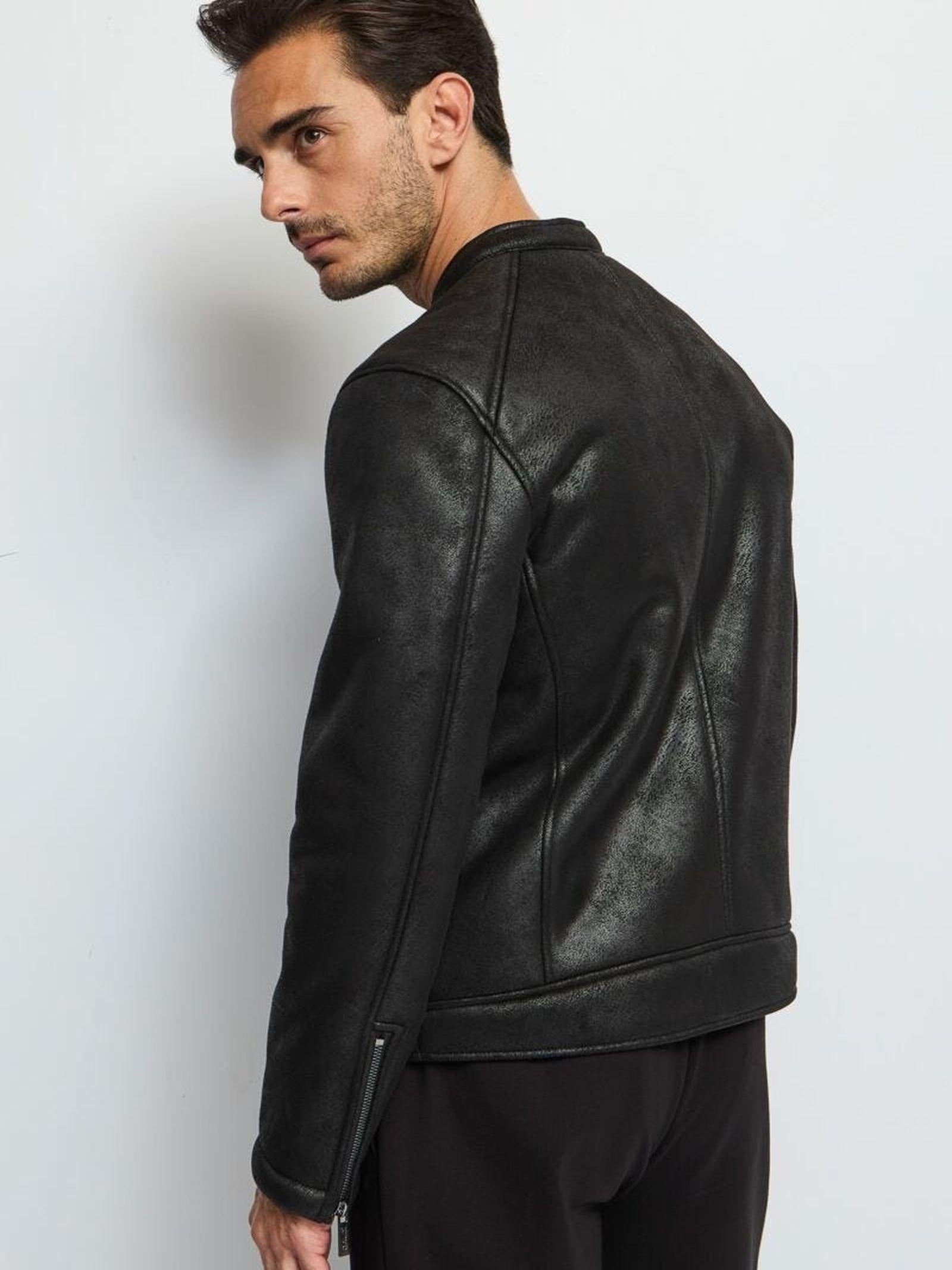 Giubbotto biker in similpelle 421GU38005 2001 GAUDI' 