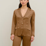 Giacca monopetto in satin