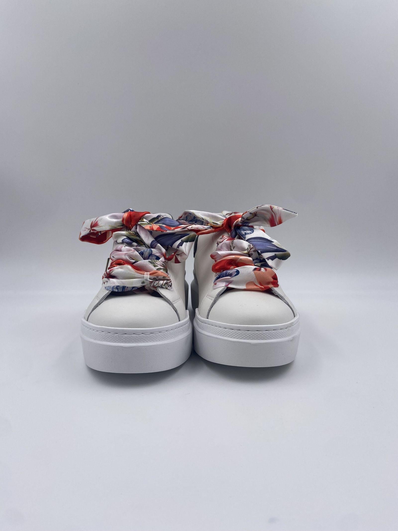 Sneakers con lacci in fantasia CKLD-CL10 BIANCONERO ED PARRISH 