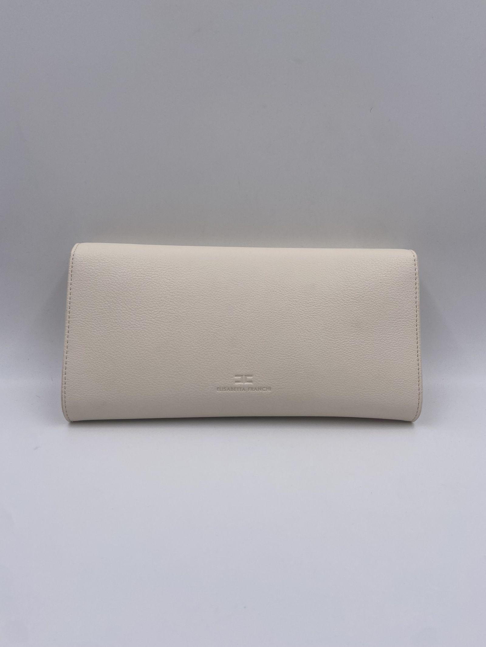 Baguette con tracolla e placca logo - Elisabetta Franchi BS32A51E2 193 ELISABETTA FRANCHI 