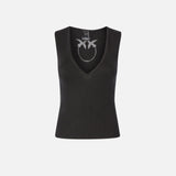 Top a costine misto seta 104808-A1KW Z99 PINKO 