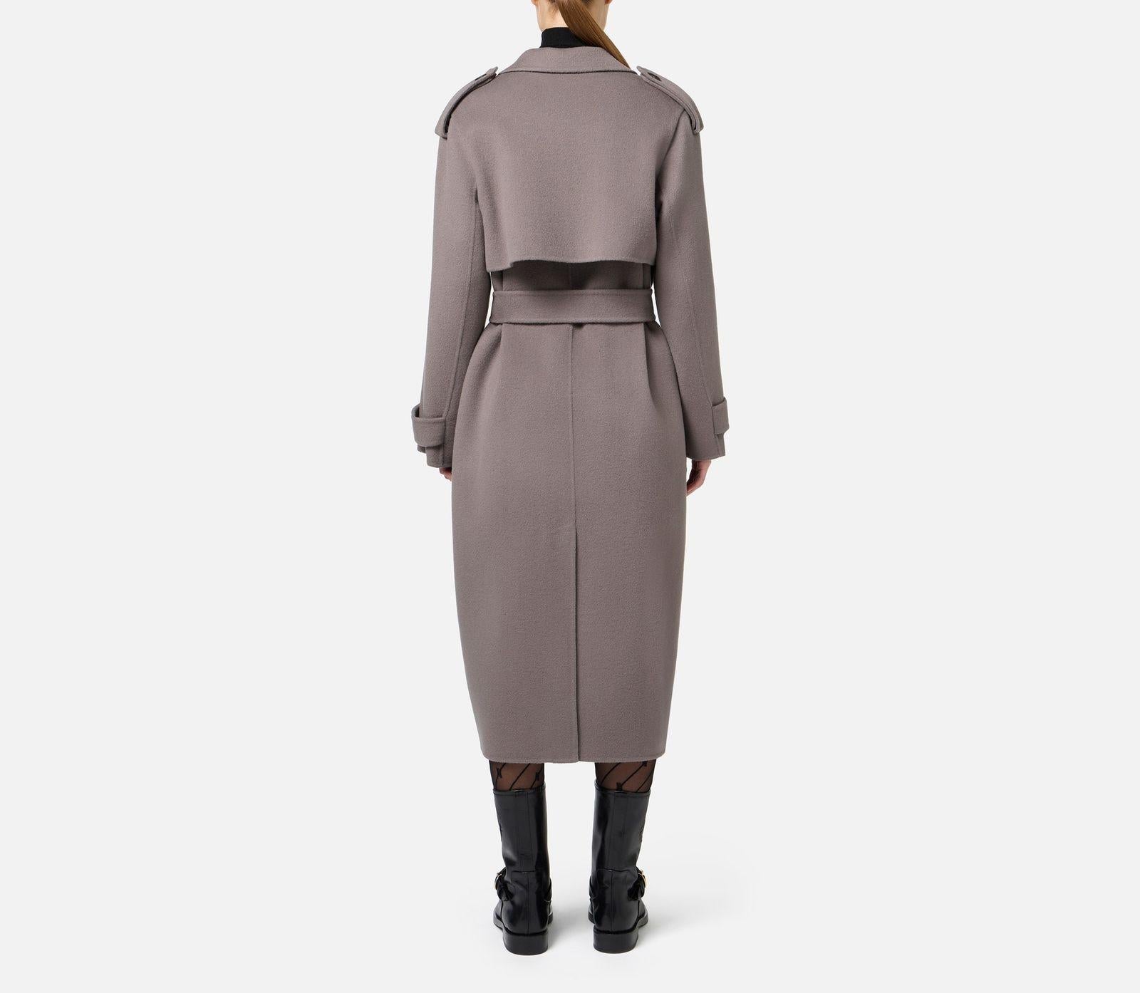 Trench cappotto in lana CP57D46E2 CG8 ELISABETTA FRANCHI 