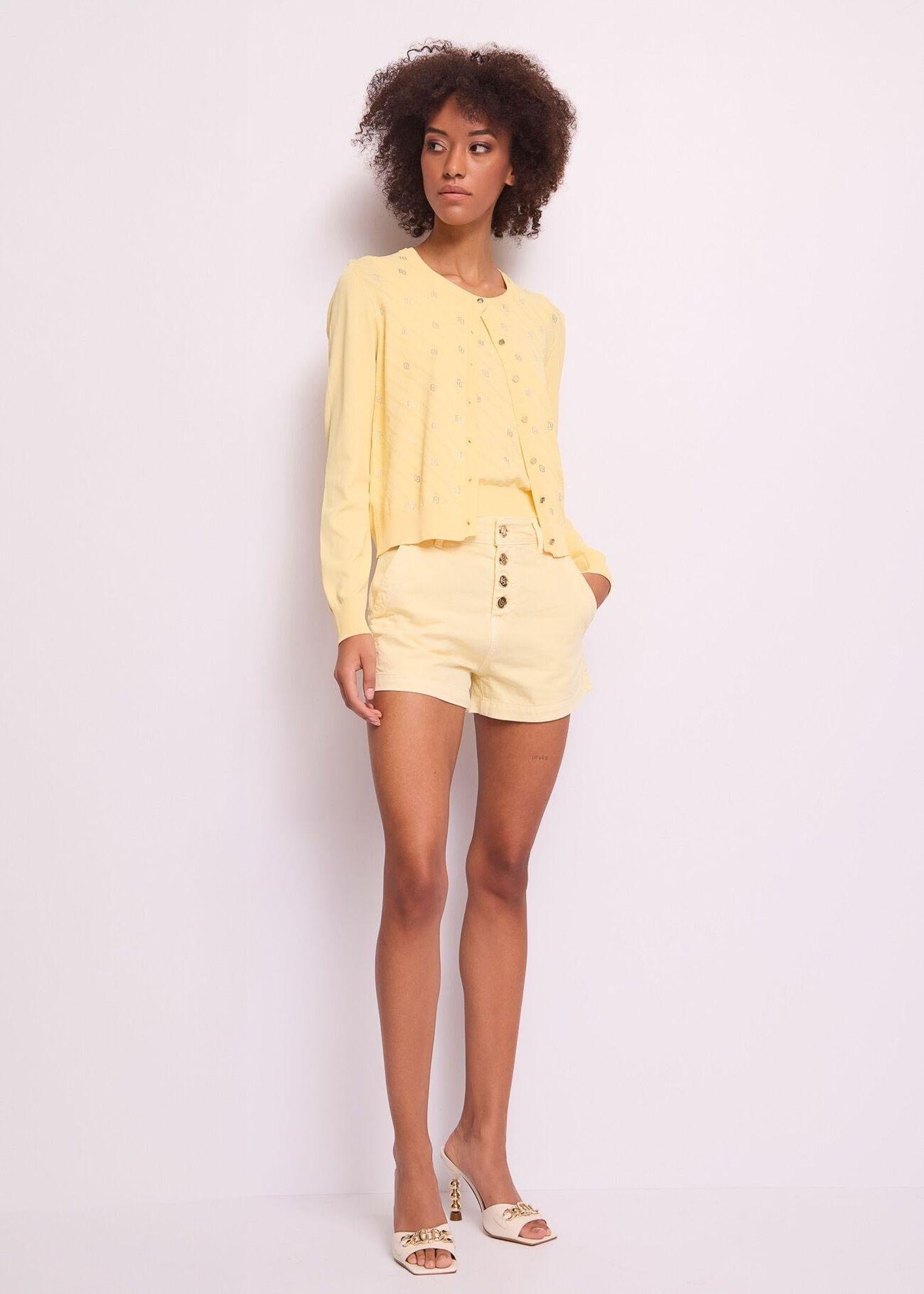 Gilet in maglia con strass 511BD53004 2722 GAUDI' 