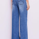 Jeans wide leg con foulard stampato - Gaudi 511BD26009 00 GAUDI' 