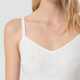 Top a canotta con strass
