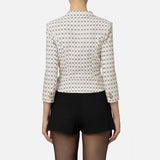 Giacca stampa rombo con catena GIS8546E2 E84 ELISABETTA FRANCHI 