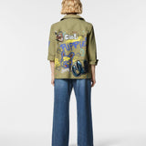 Giacca giubbotto in denim Vanda