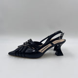 Slingback fibbie nere