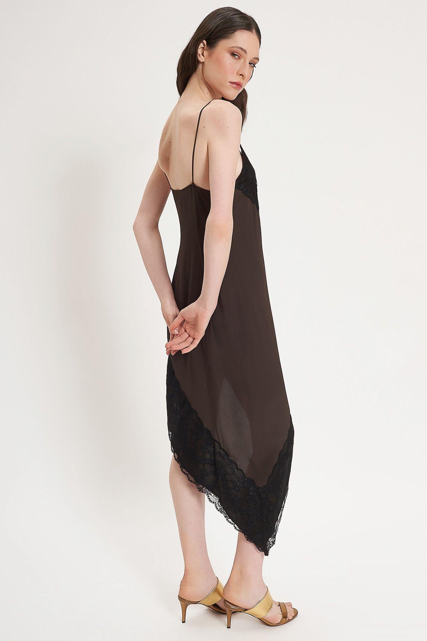 Abito asimmetrico con pizzo - Carla G ACUB13D6 09 CARLA G. 