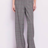 Pantalone check jacquard