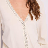 Cardigan con strass 611BD53038 2131 GAUDI' 