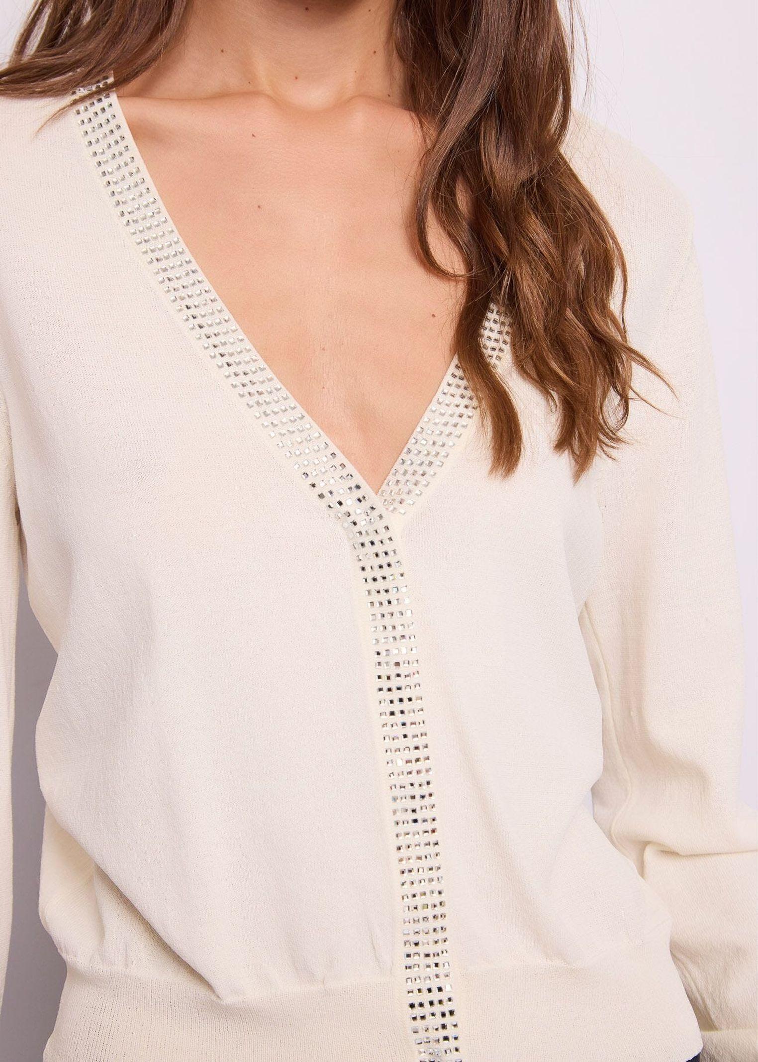 Cardigan con strass 611BD53038 2131 GAUDI' 