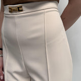 Pantalone con charms - Elisabetta Franchi PA01221E2 193 ELISABETTA FRANCHI 