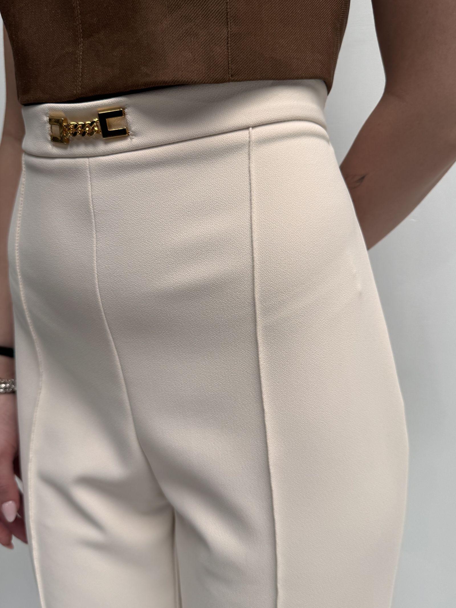 Pantalone con charms - Elisabetta Franchi PA01221E2 193 ELISABETTA FRANCHI 