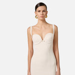 Abito con smerlo ricamato - Elisabetta Franchi AB85052E2 193 ELISABETTA FRANCHI 