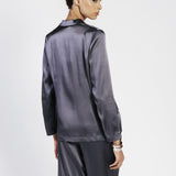 Giacca monopetto in satin
