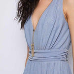 Abito in lurex con gonna plissè 511FD14004 51104301 GAUDI' 