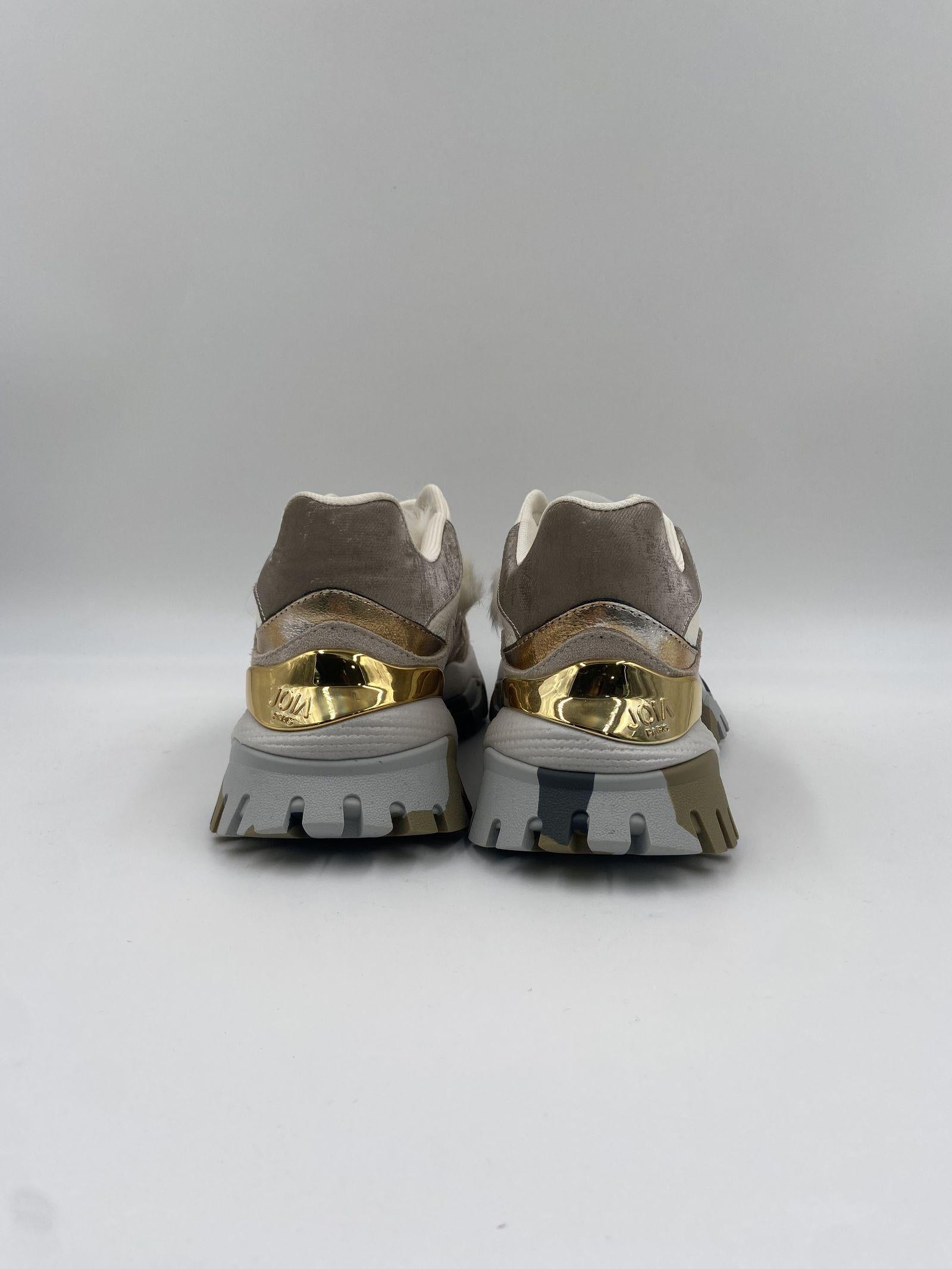 Sneakers Laugh bianco oro 2502067 BIANCOORO JOIAPARIS 