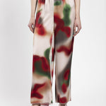 Pantalone in raso fantasia multicolor PIOB30D8 03 CARLA G. 