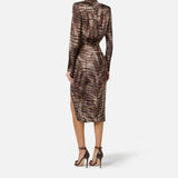 Abito stampa alligatore - Elisabetta Franchi AB89261E2 644 ELISABETTA FRANCHI 