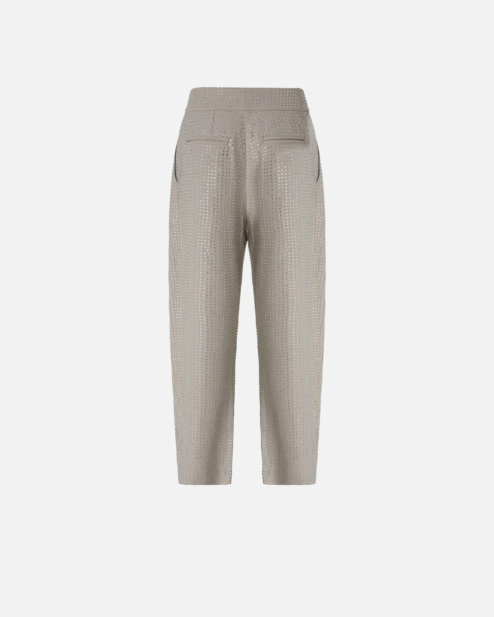 Pantalone con strass 103549A287 I30 PINKO 