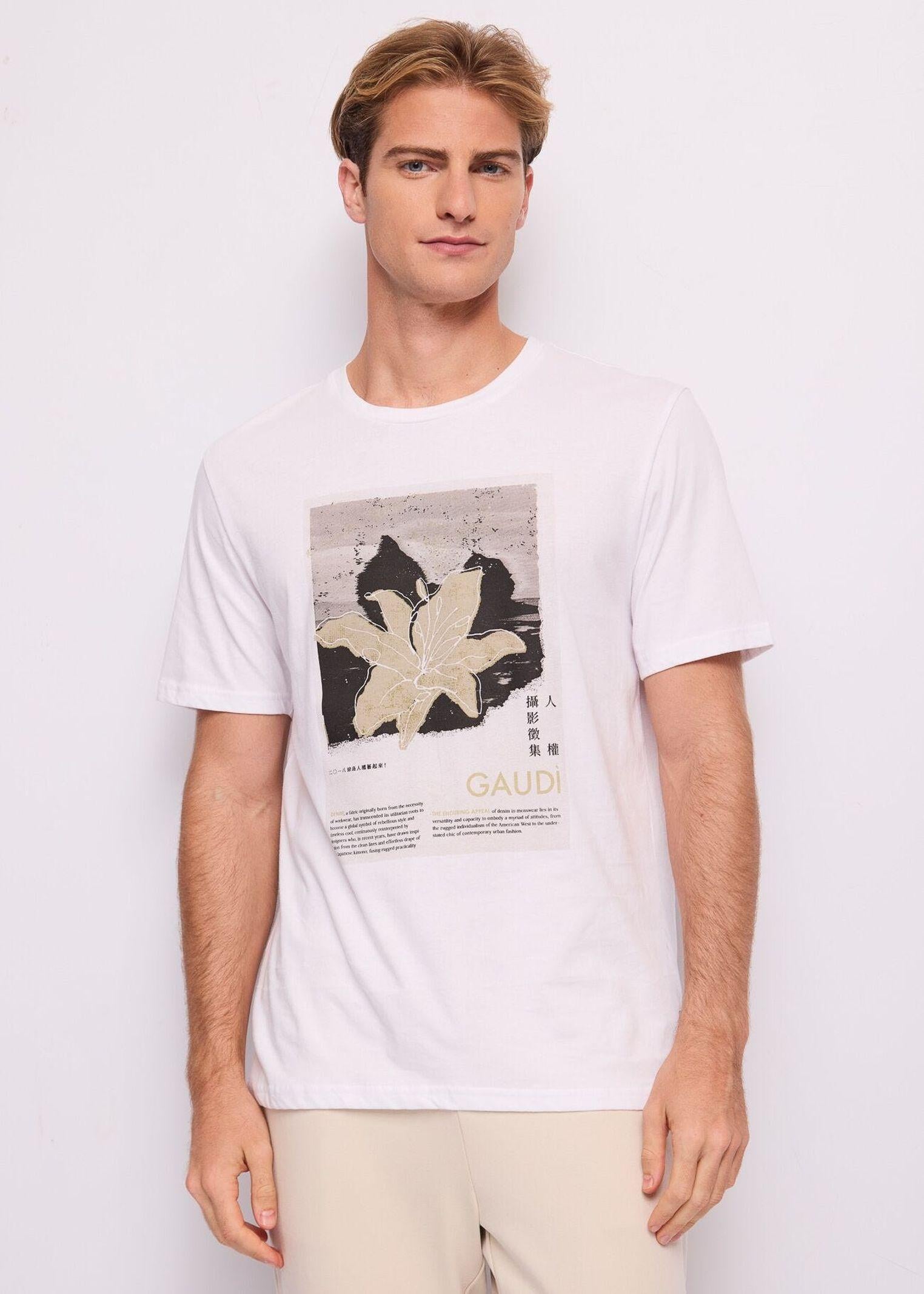 T-shirt girocollo con stampa - Gaudi 611GU64091 2100 GAUDI' 