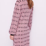 Abito collo alto con motivo jacquard 421BD13005 425030-01 GAUDI' 