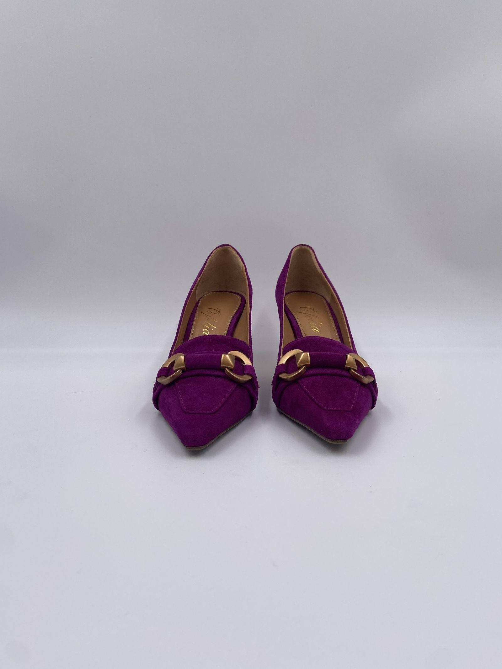 Sandalo con morsetti - Ofelia 2166 VIOLA OFELIA 