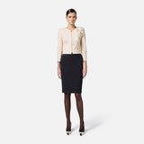 Gonna con smerlo in vita - Elisabetta Franchi GO11852E2 110 ELISABETTA FRANCHI 