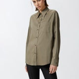 Camicia in popeline stretch