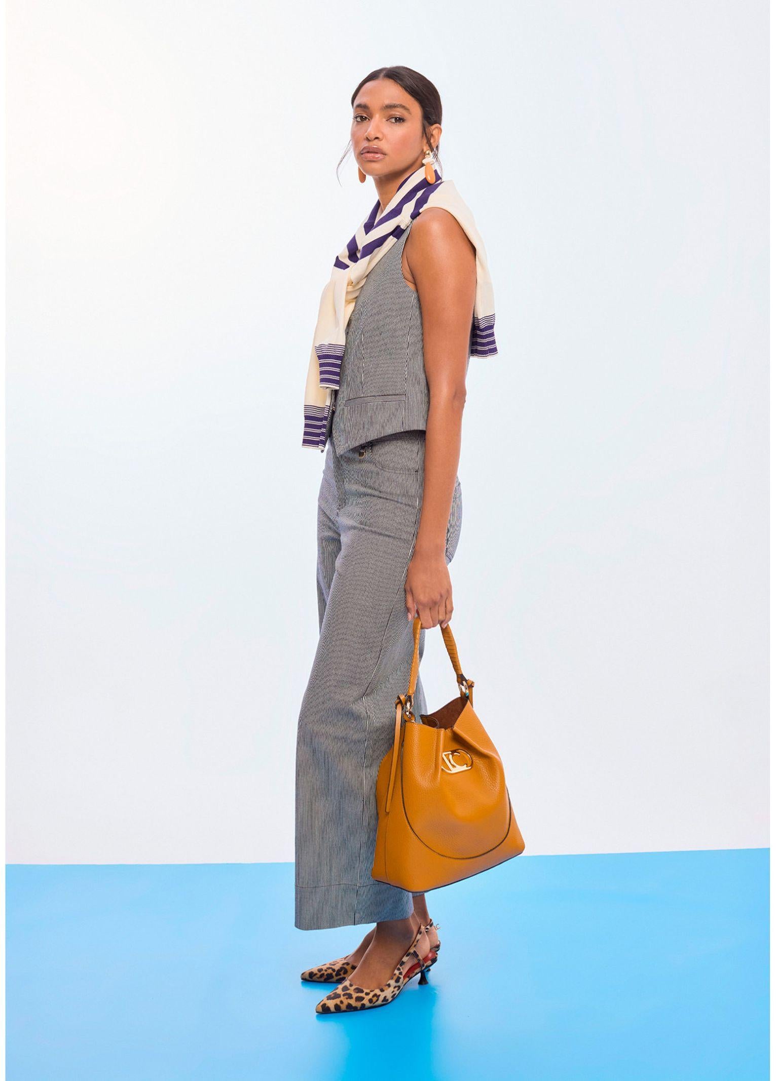 Pantaloni in twill a righe LS2614016 20N LOLA 