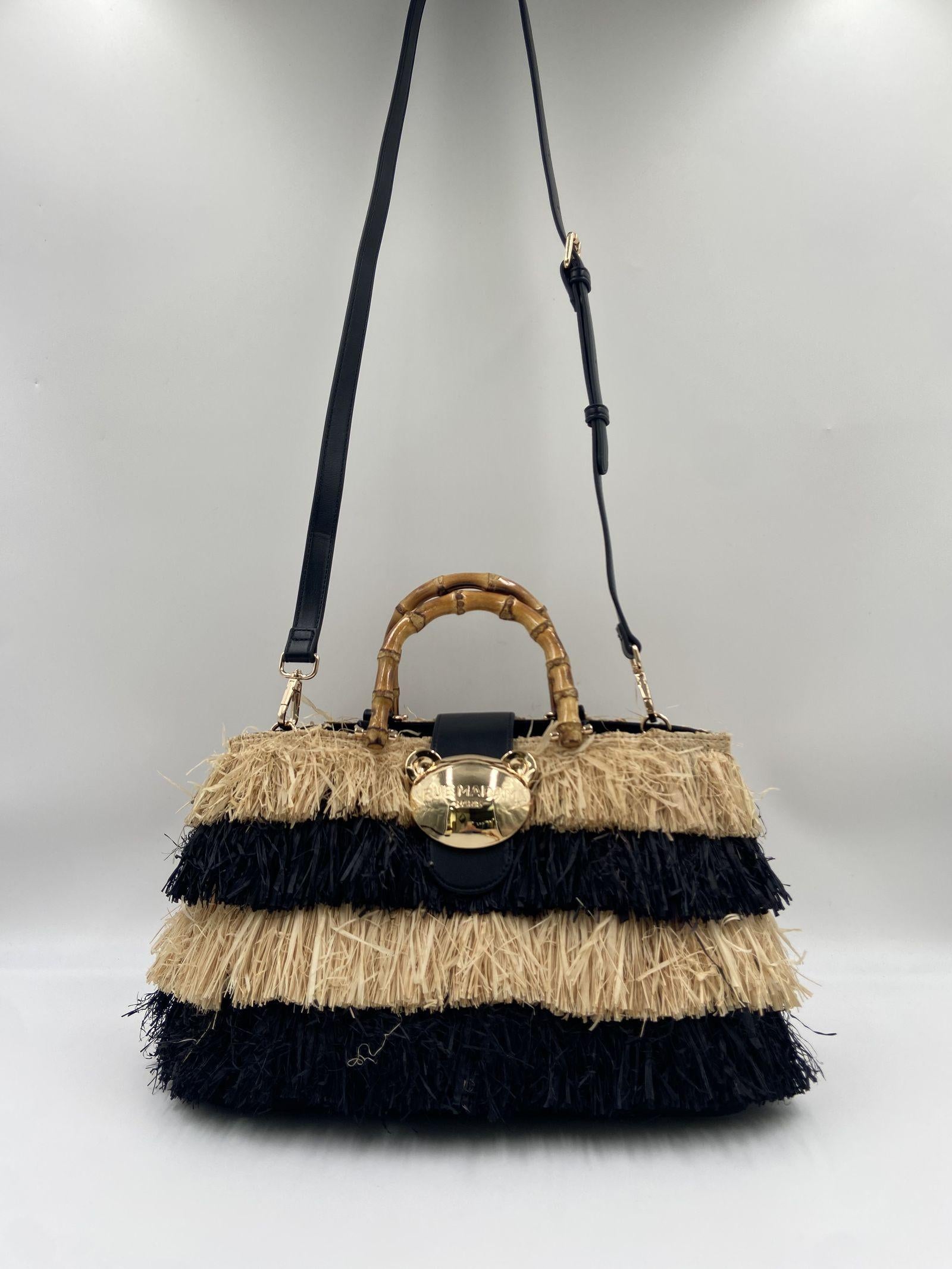 Borsa Riad Basket Frange - Rue Madam Paris RIADFRINGESBASKET FRANGENERO RUE MADAM PARIS 