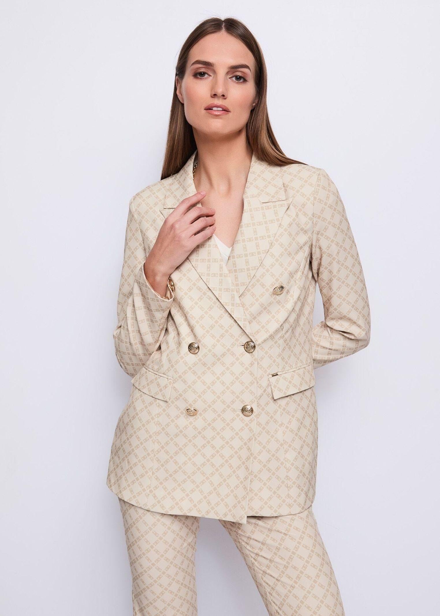 Giacca doppiopetto con revers a lancia - Gaudi 511FD35003 51100101 GAUDI' 