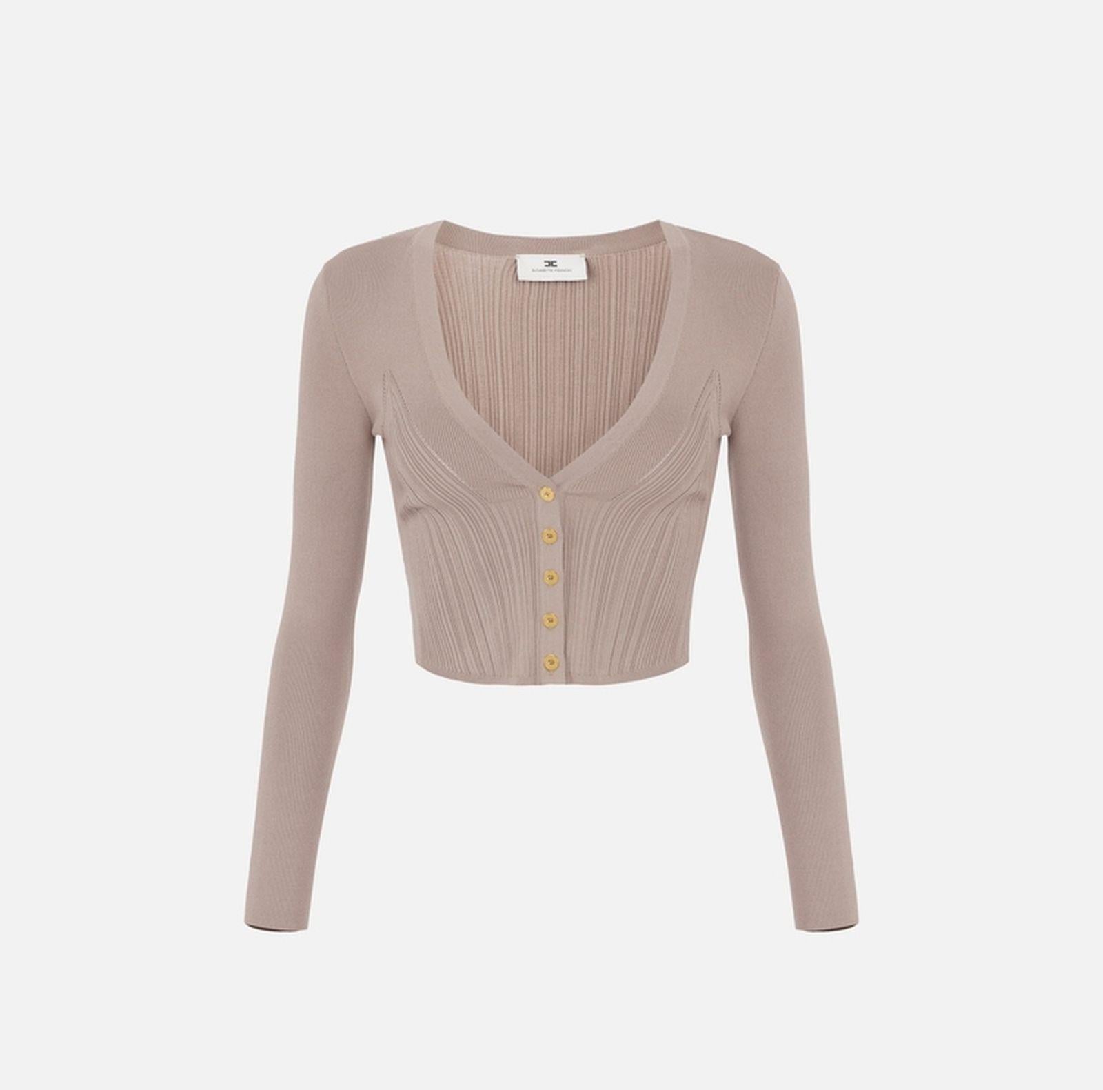 Maglia con cuore - Elisabetta Franchi MK58B51E2 DC4 ELISABETTA FRANCHI 