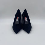 Dècolletè in pelle scamosciata 2470 NERO SPAZIO MODA 