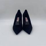 Dècolletè in pelle scamosciata 2470 NERO SPAZIO MODA 