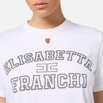 T-shirt con logo college MA01546E2 270 ELISABETTA FRANCHI 