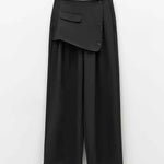 Pantaloni con tessuto sovrapposto EFW250183 NERO ELEH 