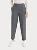 Pantalone carrot con pinces in tessuto Compact