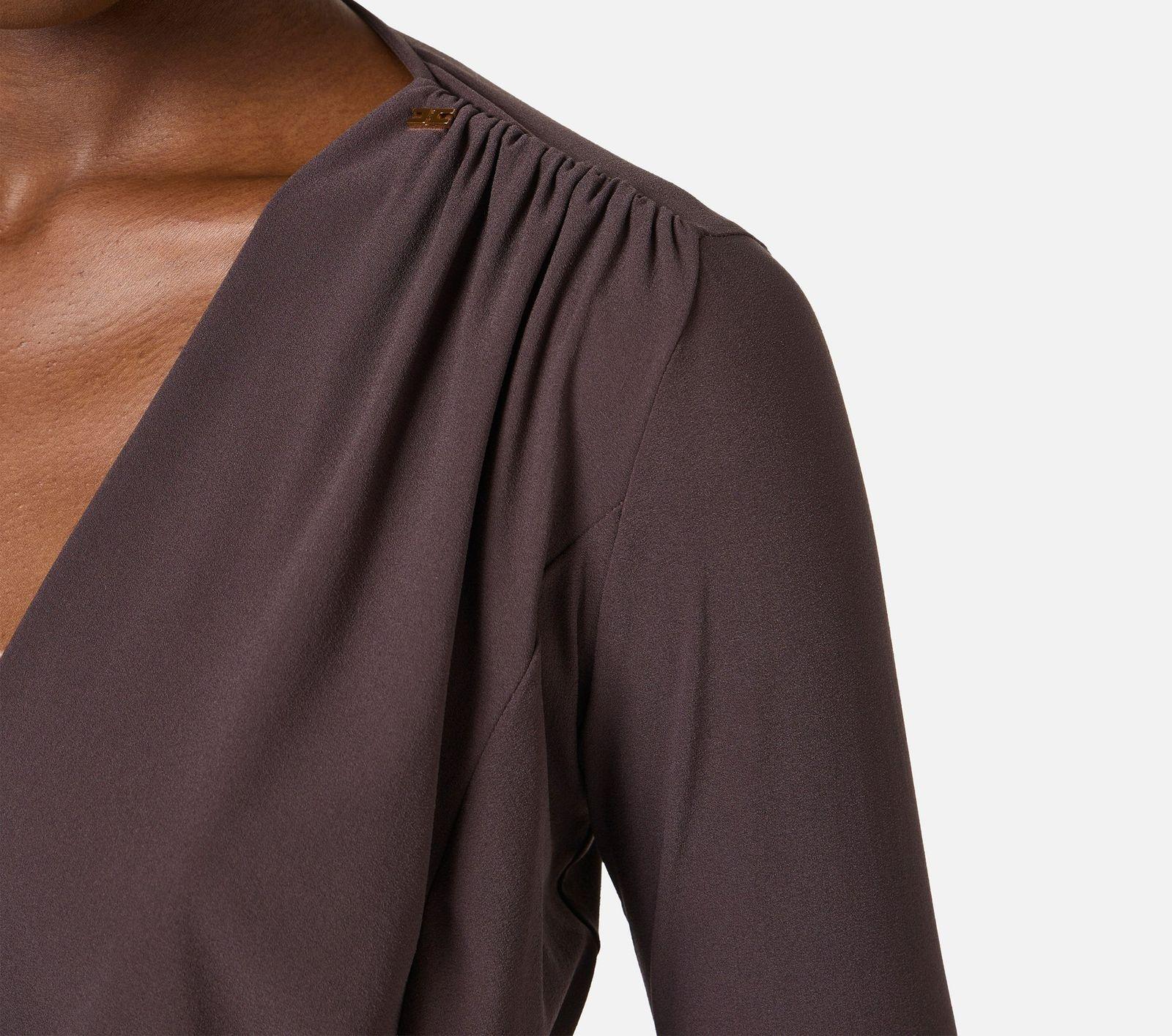Body in georgette stretch - Elisabetta Franchi BO03162E2 EV9 ELISABETTA FRANCHI 