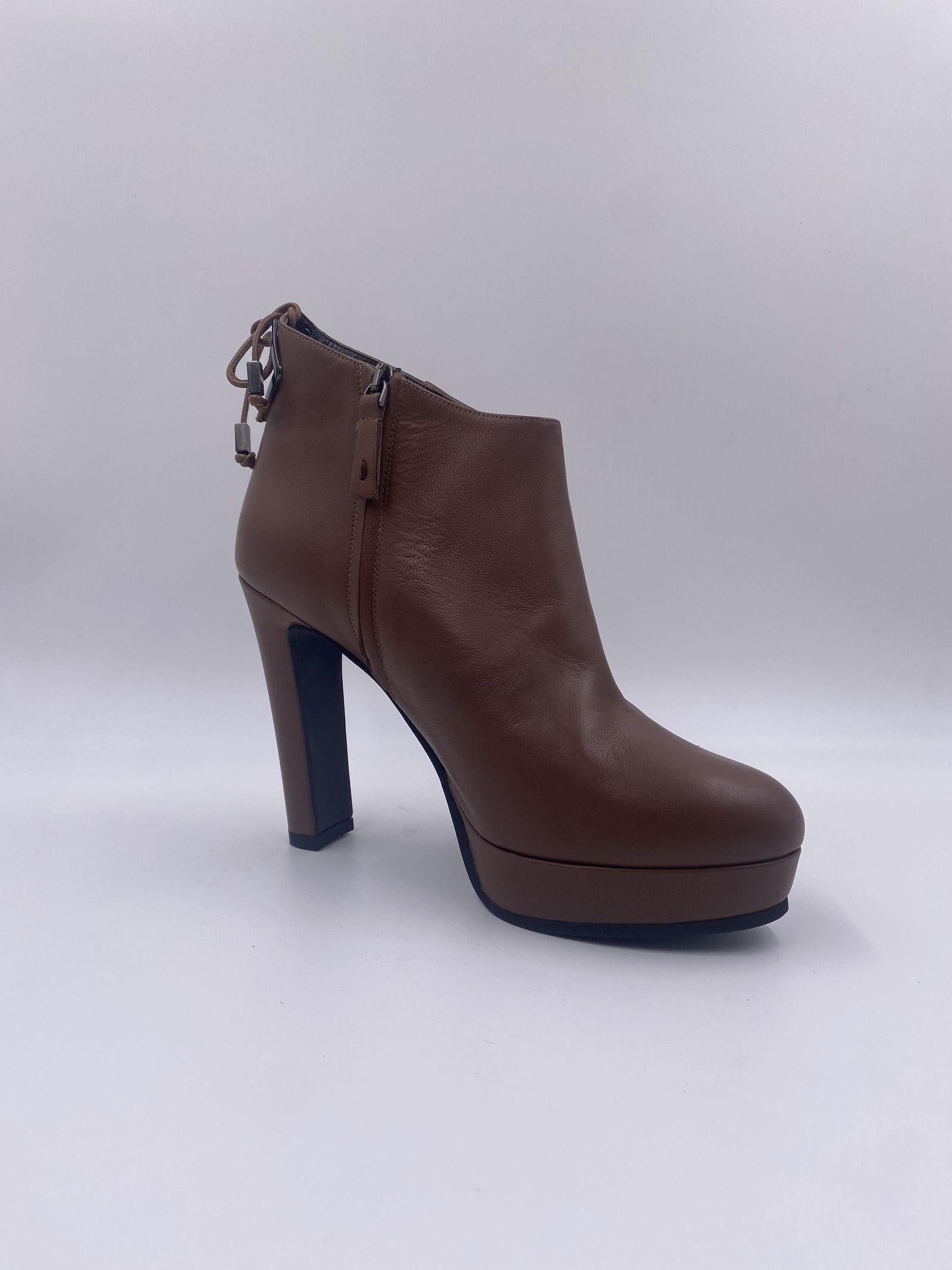 Tronchetto con plateau - Ofelia H1284NAPPA CUOIO OFELIA 