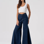 Jeans flare a palazzo - Fracomina FS26SV3017D40193 365 FRACOMINA 