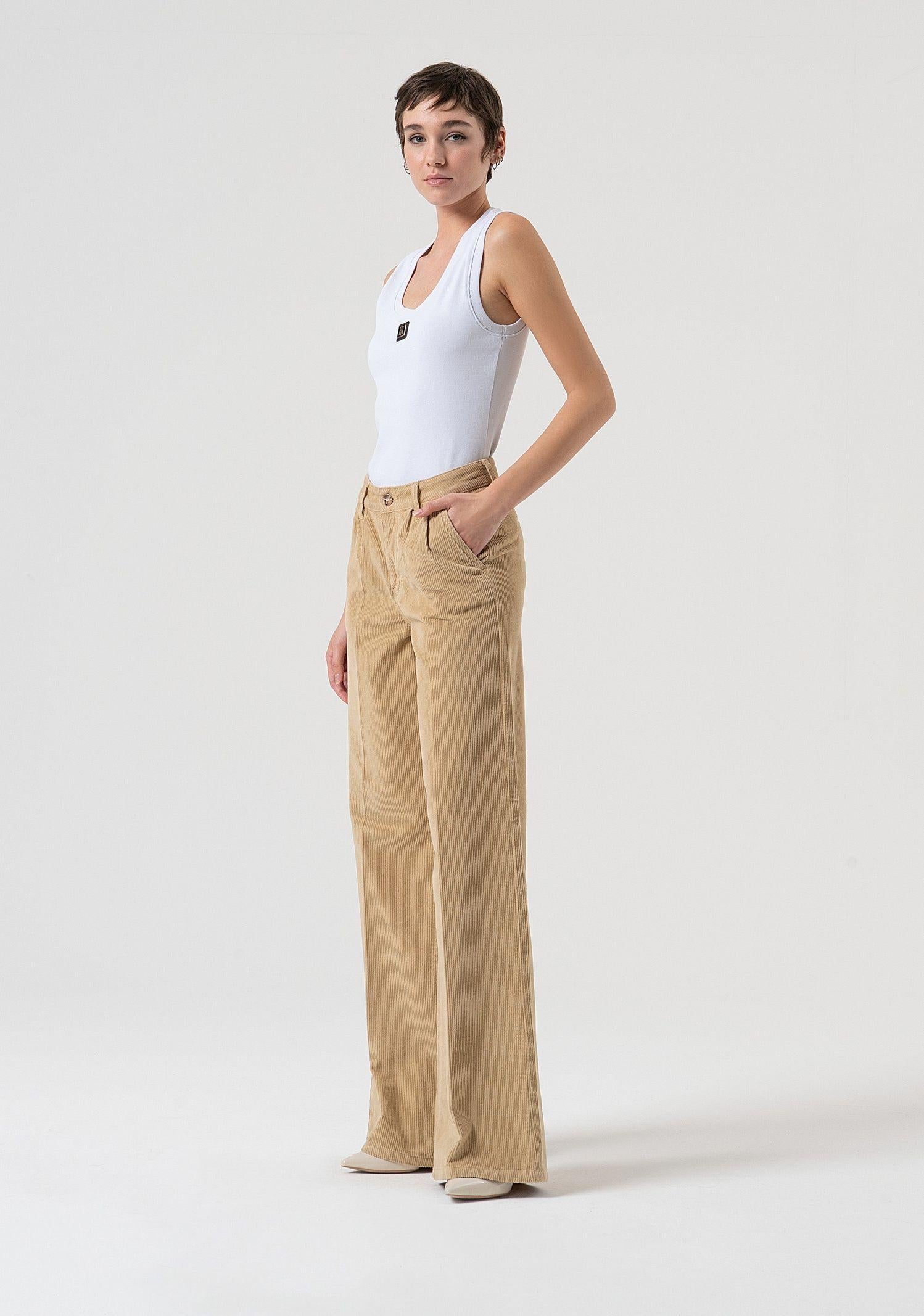 Pantalone in velluto - Fracomina FP25WV3016W56701 L20 FRACOMINA 