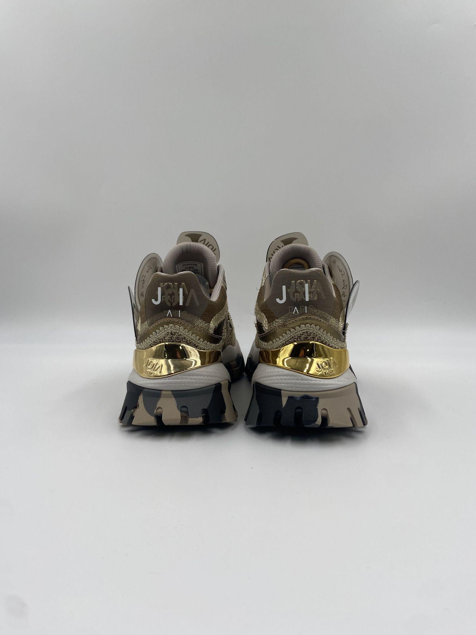Sneakers Cloud oro e bianco 2502107 MARRONEBIANCO JOIAPARIS 