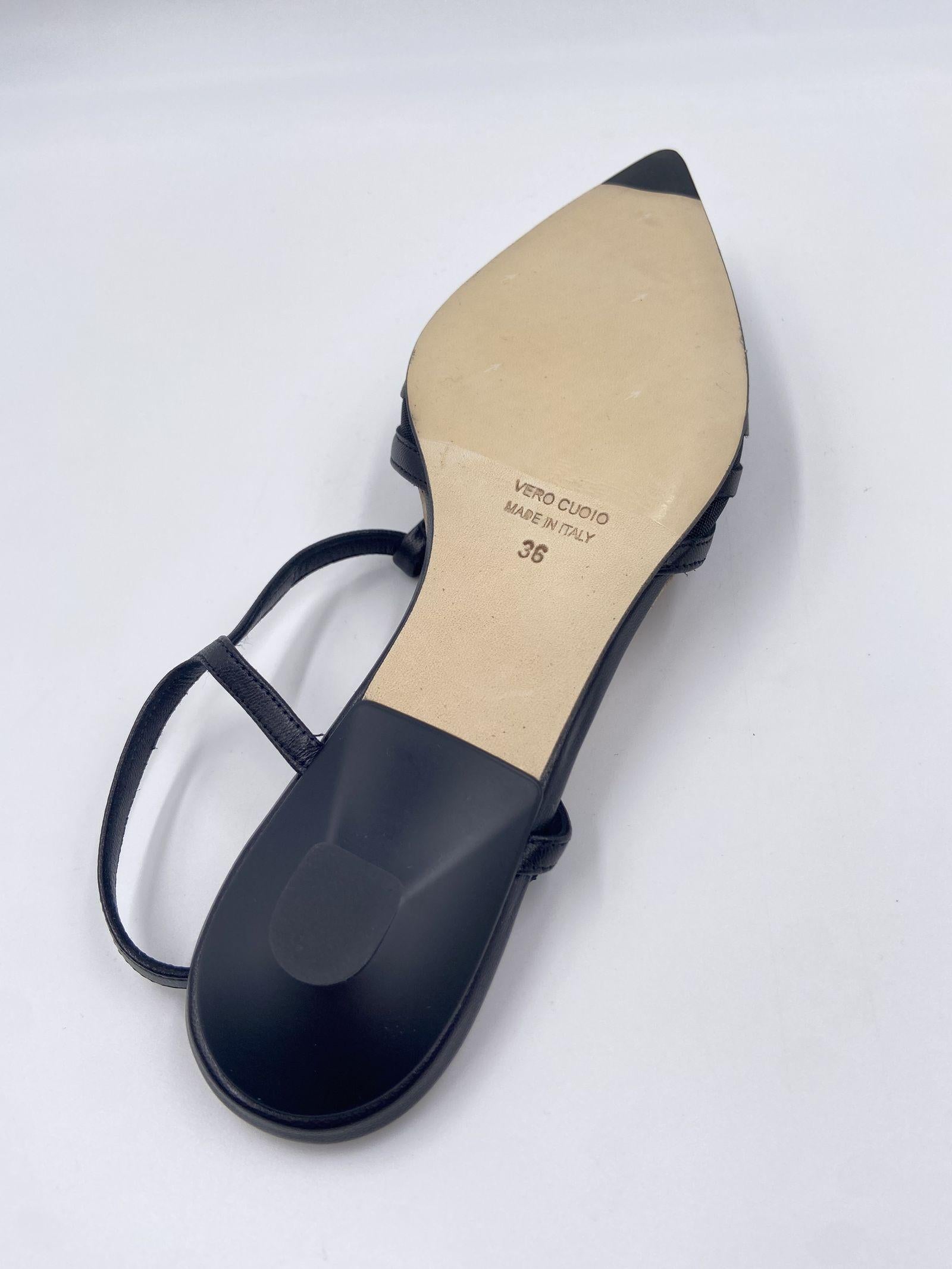 Slingback trasparente - Ofelia 3078 NERO OFELIA 