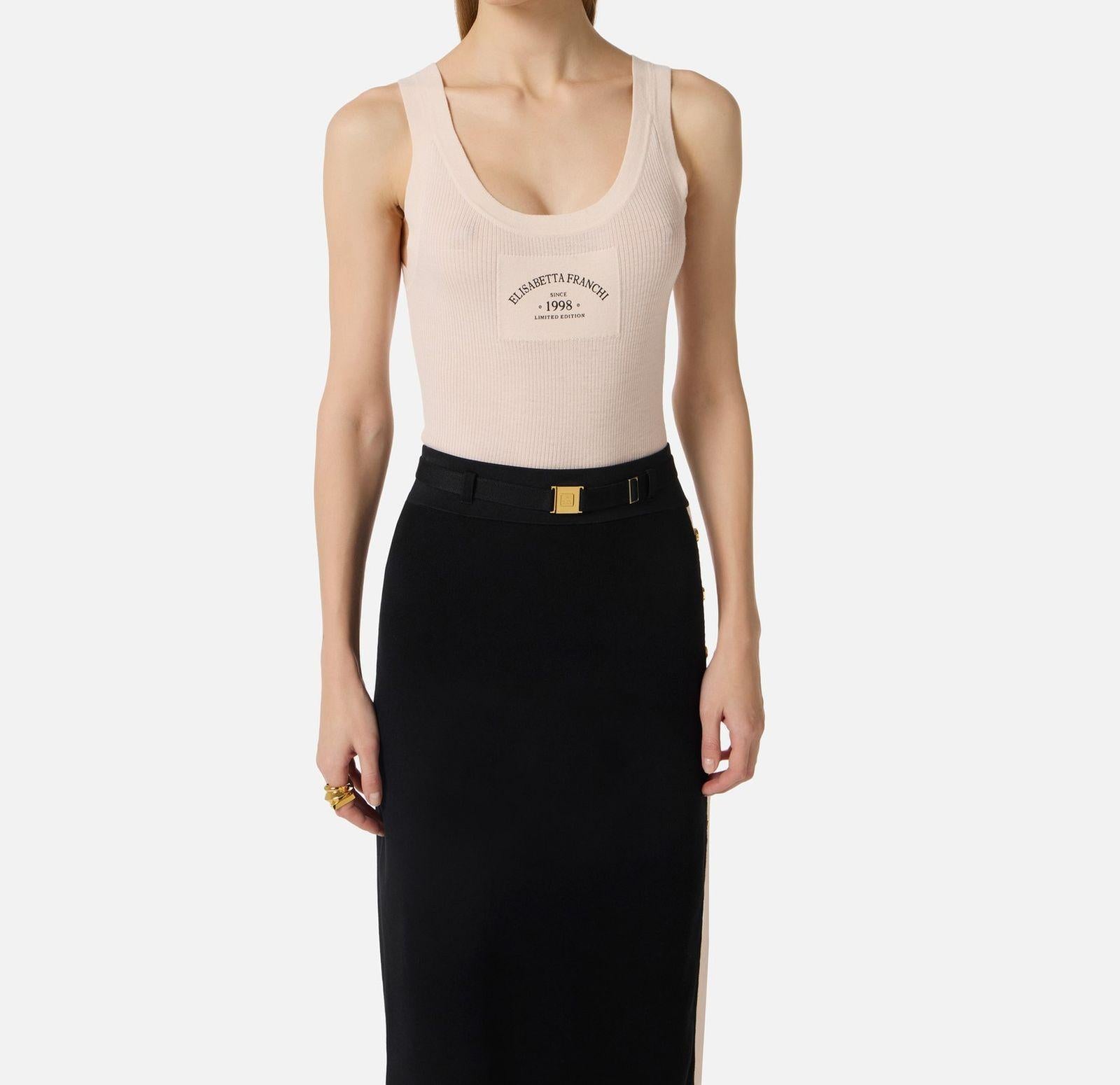 Top in maglia - Elisabetta Franchi TK80B61E2 193 ELISABETTA FRANCHI 