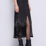 Gonna lunga denim con strass 521FD76001 00 GAUDI' 