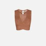 Top in maglia con incrocio TK76S61E2 600 ELISABETTA FRANCHI 