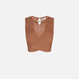 Top in maglia con incrocio TK76S61E2 600 ELISABETTA FRANCHI 