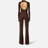 Pantalone palazzo con patte - Elisabetta Franchi PA12156E2 EA3 ELISABETTA FRANCHI 